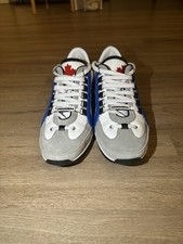 Dsquared2 Sneaker Herren NEU Gr. 41 Leder Blau Rot Weiß