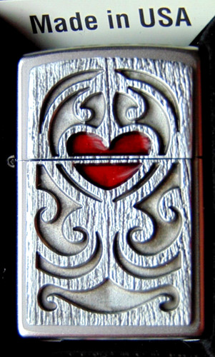 Original zippo wood heart - original,