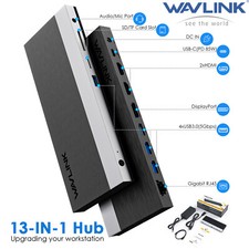 USB C Hub Type C Dock Laptop Dockingstation Triple 4K-Anzeige-C-Adapter HDMI DP