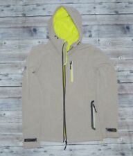 Superdry, Softshelljacke, Jacke, Gr. S, hellgrau - gelb