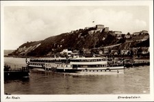 Ak Ehrenbreitstein Koblenz Rheinland Pfalz, Seitenraddampfer... - 3698511
