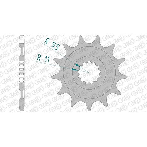 Stahl ritzel für 250 f - stahl, mx