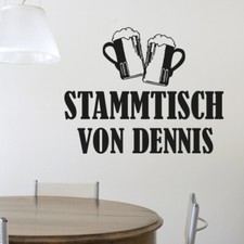  Wandtattoo Stammtisch mit