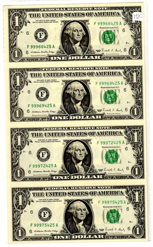 Set banknoten usa - 4, 1