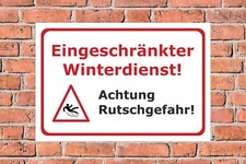 Schild Eingeschränkter