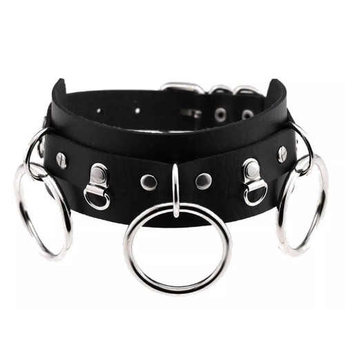 Dreifach ring halsband - dreifach,