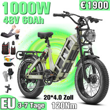1000W eAhora Juliet Elektrofahrrad 48V 60Ah 31MPH 20Zoll E-Mountainbike 200Miles