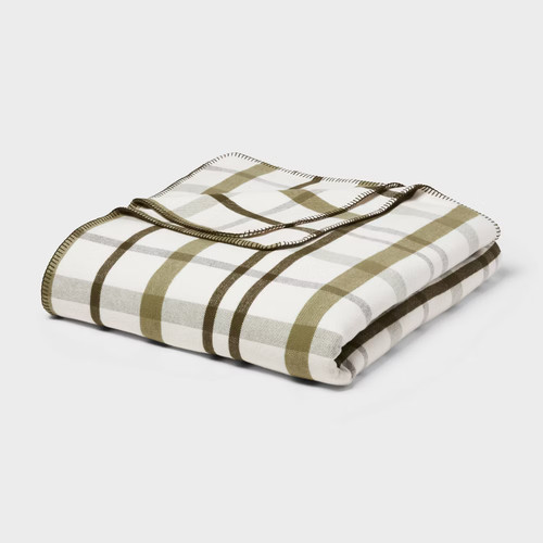 Brushed cotton blanket - cotton,
