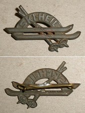 Abzeichen aus Blech SKI-HEIL /