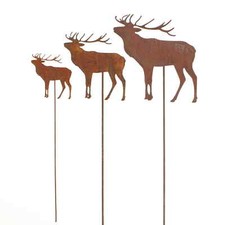 1x Hirsch Stecker rost Elch