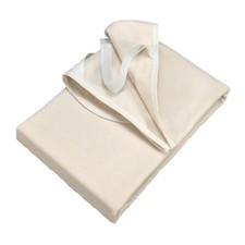 Zwirn Kalmuck Matratzenauflage Matratzenschoner Natur Creme Fixspannauflage 1B