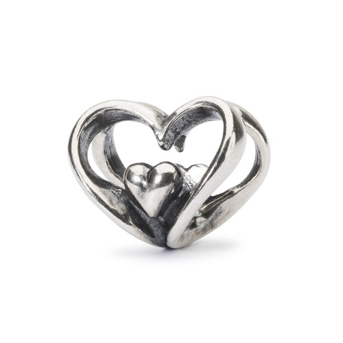 Trollbeads silberbead herz - silberbead, an