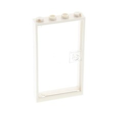 1x Lego Door Frame 1x4x6 White