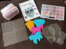 Bügelperlen Set, Perlen, Vorlagen, Steckplatten