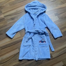 Alive Kinder JungenBademantel hell blau Größe: 110/116