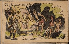 Künstler Ak Mann malt ein