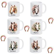 Tasse mit Namen Pferd Geschenk-idee  Mädchen Personalisiert Reiter Pferdefans