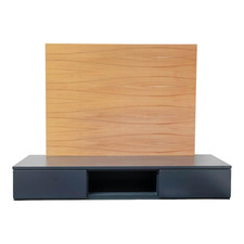 Würmseher Lowboard Optima Lack Anthrazit 25 TV-Paneel Kernbuche Natur Lackiert