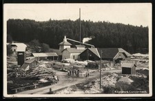 Ansichtskarte Waldhausen im Strudengau, Sägewerk Langenbach 