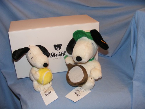Steiff snoopy tennis set - snoopy,