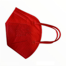 FFP2 Maske schwarz rot grün