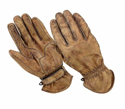 Motorrad leder handschuhe cafe - leder,