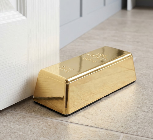 Goldbarren türstopper - goldbarren,