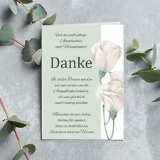 10 Dankeskarte Trauer Set