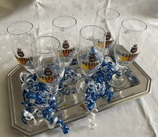 6 Schnapsgläser als Pilsglas