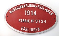 Fabrikschild Maschinenfabrik