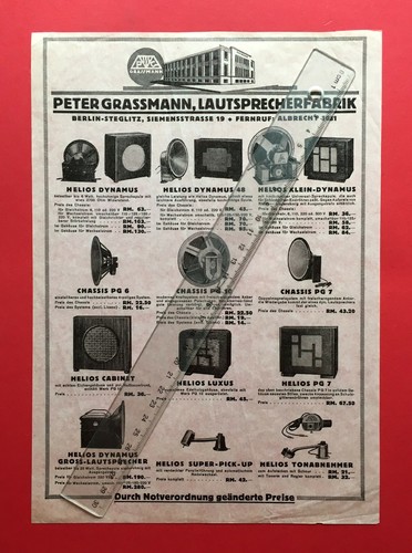 Altes prospekt blatt peter - prospekt,