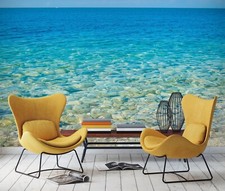 3D Wasser Steine Q7137 Tapete