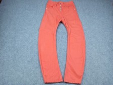Humor Santiago Herren Fallender Schritt Jeans Größe 29 L33 Pastel Rot Arc Leg 3D
