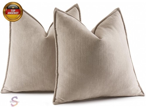 2er kissenbezug 50x50 beige - 2er,