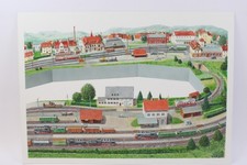Ivo Cordes Originalzeichnung/Schaubild Modelleisenbahn Trossingen (G12)
