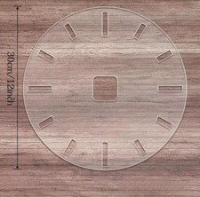 30 cm Uhrschablone Zifferblatt Wanduhr Acryl T5