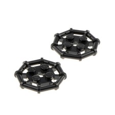 2x Lego Grid Plate 2x2 Black