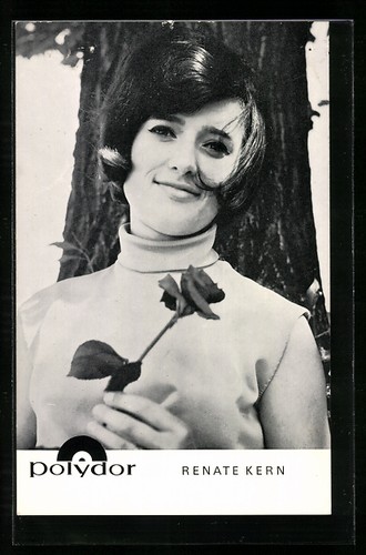 Ansichtskarte musikerin renate - ansichtskarte,