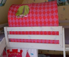 Tunnel mit Matte - Prinzessin - Flexa - rosa grün - für Bett