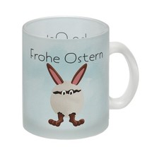 Frohe Ostern Glas Tasse mit