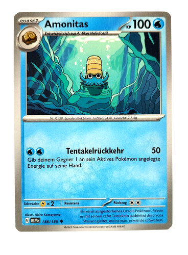 Pokemon karte amonitas - pokemon, karte: