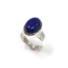 925 Silber Ring Schmuck blauer Lapislazuli Lapis Lazuli Unisex 16.8mm / 53