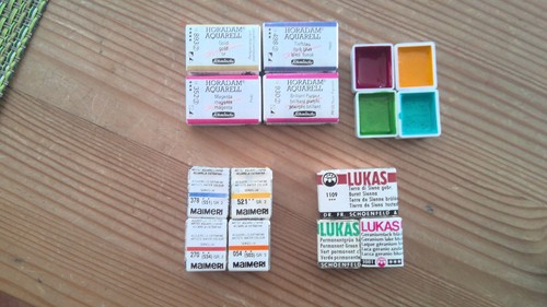 Aquarellfarben konvolut - aquarellfarben,