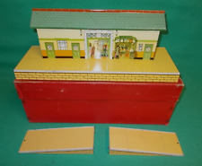 Hornby Spur O Nachkriegsstation Nr.3 mit Rampen um 1954 im Karton Spur 0