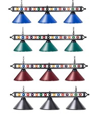 Billardlampe Lampe Leuchte INDUSTRIAL - II Billard Billardleuchte echte Kugeln