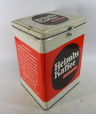 Heimbs & Sohn Kaffee aerotherm Dose Blechdose 60er Braunschweig Ladendose