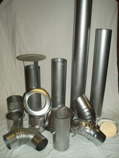 Ofenrohr FAL Rauchrohr feueraluminiert Bogen Knie Ofen AUSWAHL