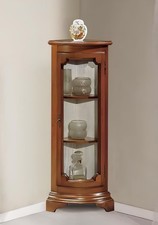 Klassische Eck Vitrine Glas
