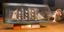 Buddelschiff Flaschenschiff Passat 1911, Handarbeit 1959, in WestGilbey-Flasche