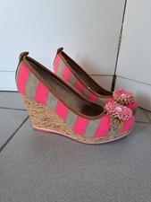 Wedges Damen Gr 38 Pink Kork